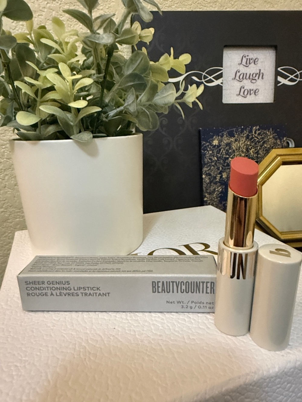 Beautycounter Sheer Genius Conditioning Lipstick Petal Pink NEW